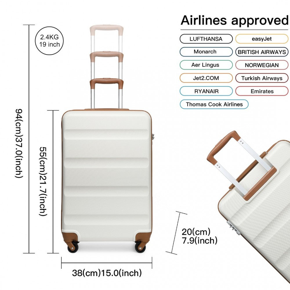 Kono K1991 Hard Shell Luggage With TSA Lock