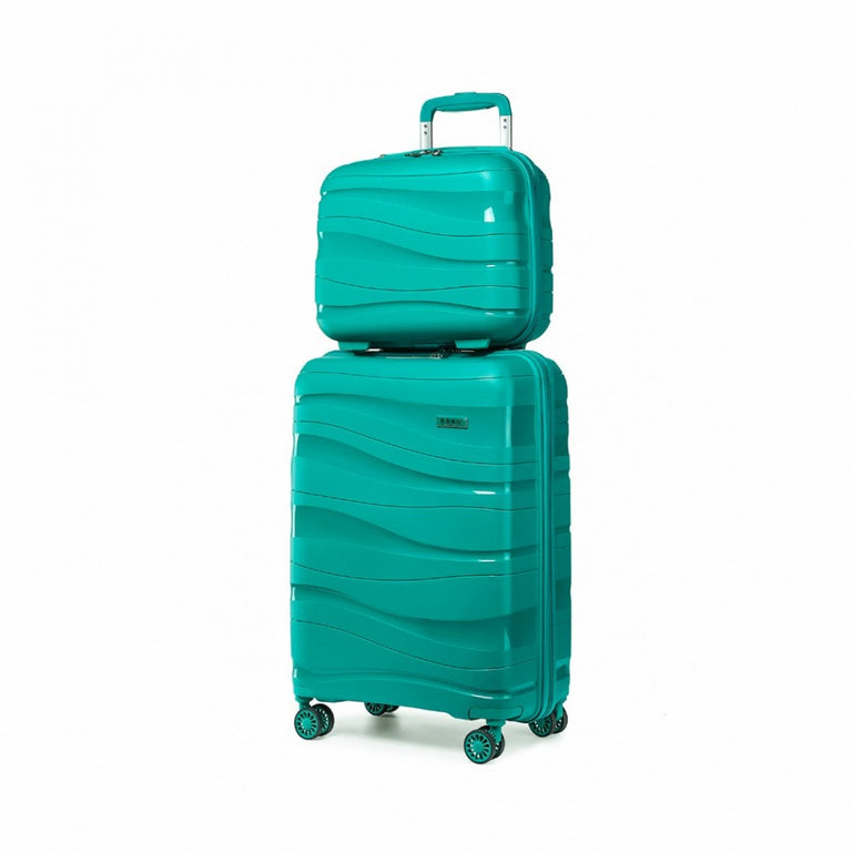 K2094L - Kono 28 Inch Lightweight Polypropylene Hard Shell Suitcase With  TSA Lock - Blue